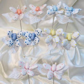 CF Butterfly With Colored Poka-Dots
